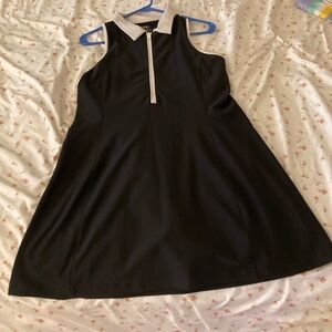 Abercrombie & Fitch Black Dress with White Collar